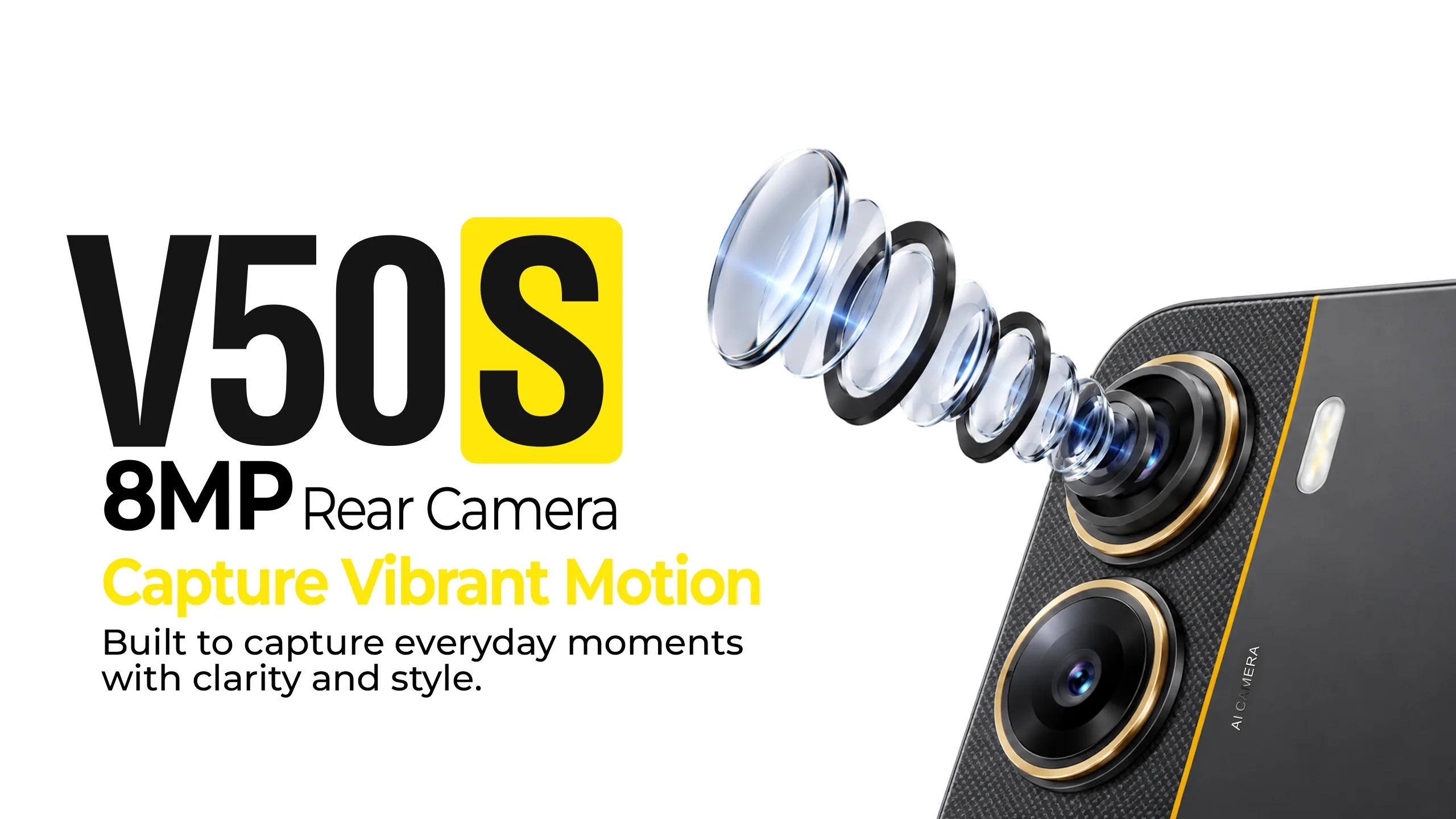 Villaon V50s 8MP rear AI camera